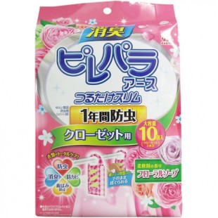 日本安速EARTH衣柜防霉防虫剂挂式 10枚 (粉色玫瑰香）